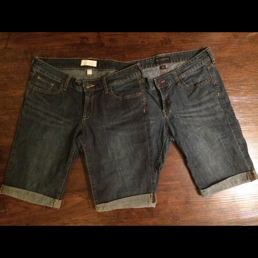 Banana Republic Jean Shorts-2 pairs